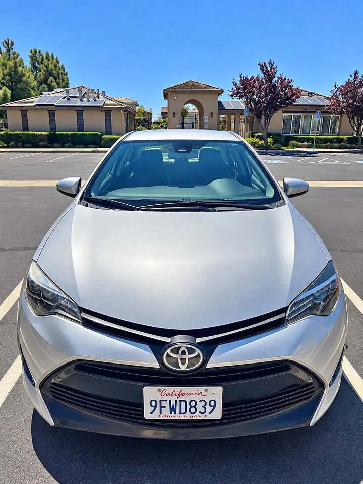 Silver Toyota Corolla
